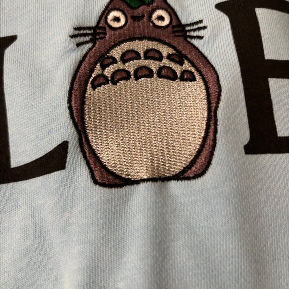 Loewe x Ghibli - Totoro Light Blue Hoodie Sweater - Picture 2 of 7